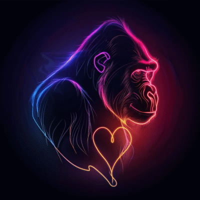 Neon Logo Made with Make